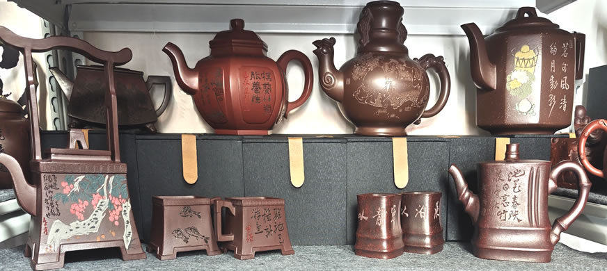 Famous Purple clay teapot collection